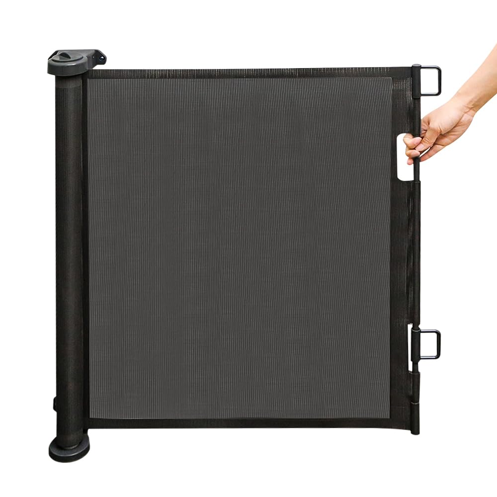 homewell 180cm Treppenschutzgitter Ausziehbare für Babys, Türschutzgitter, Türschutz für Treppen/Tür