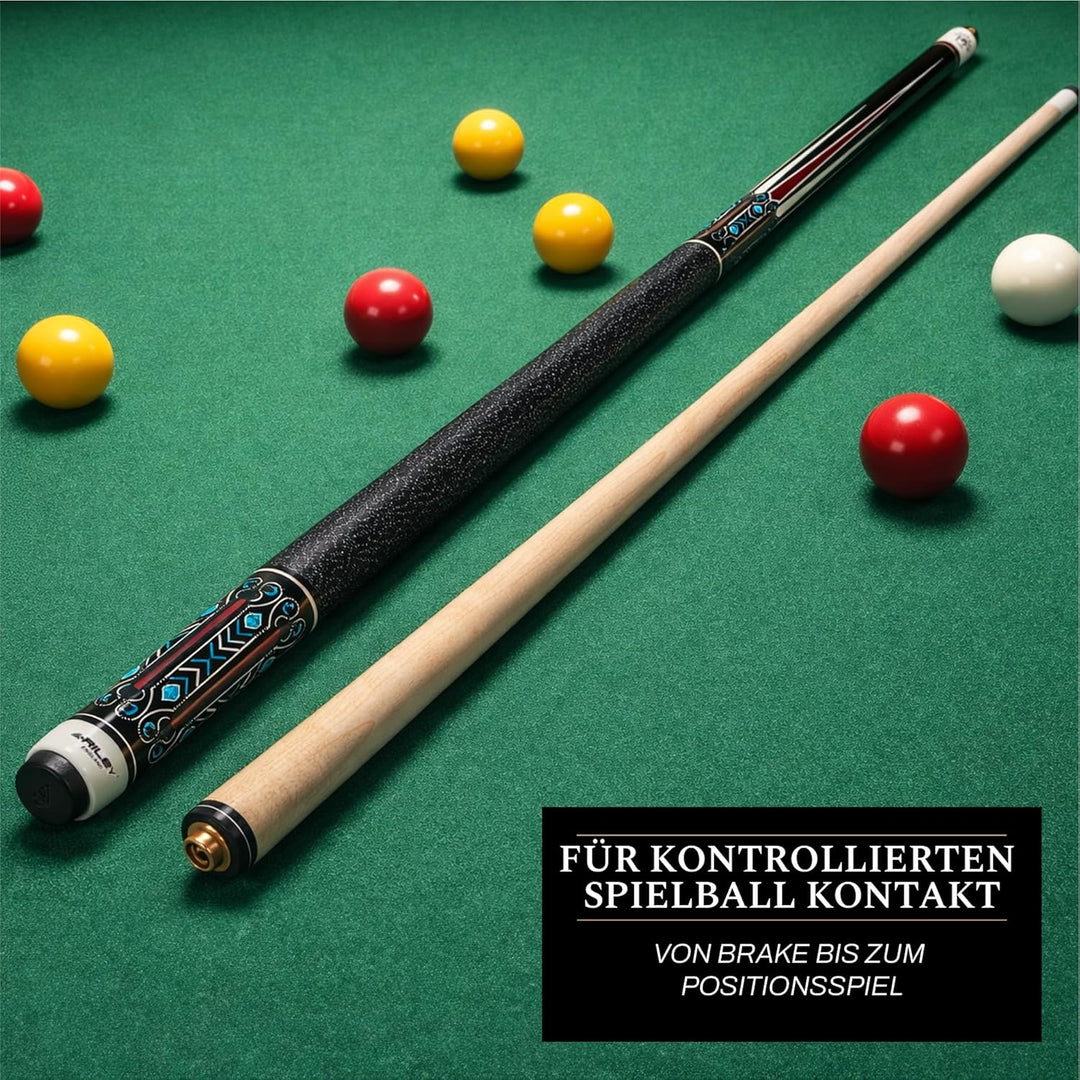 Riley Centurion American Billardqueue mit Leinenummanteltem Griff, 147 cm, 13 mm Spitzen-Gelenkschut