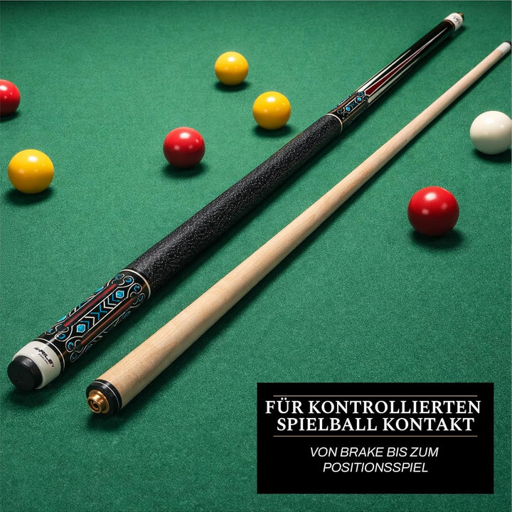 Riley Centurion American Billardqueue mit Leinenummanteltem Griff, 147 cm, 13 mm Spitzen-Gelenkschut