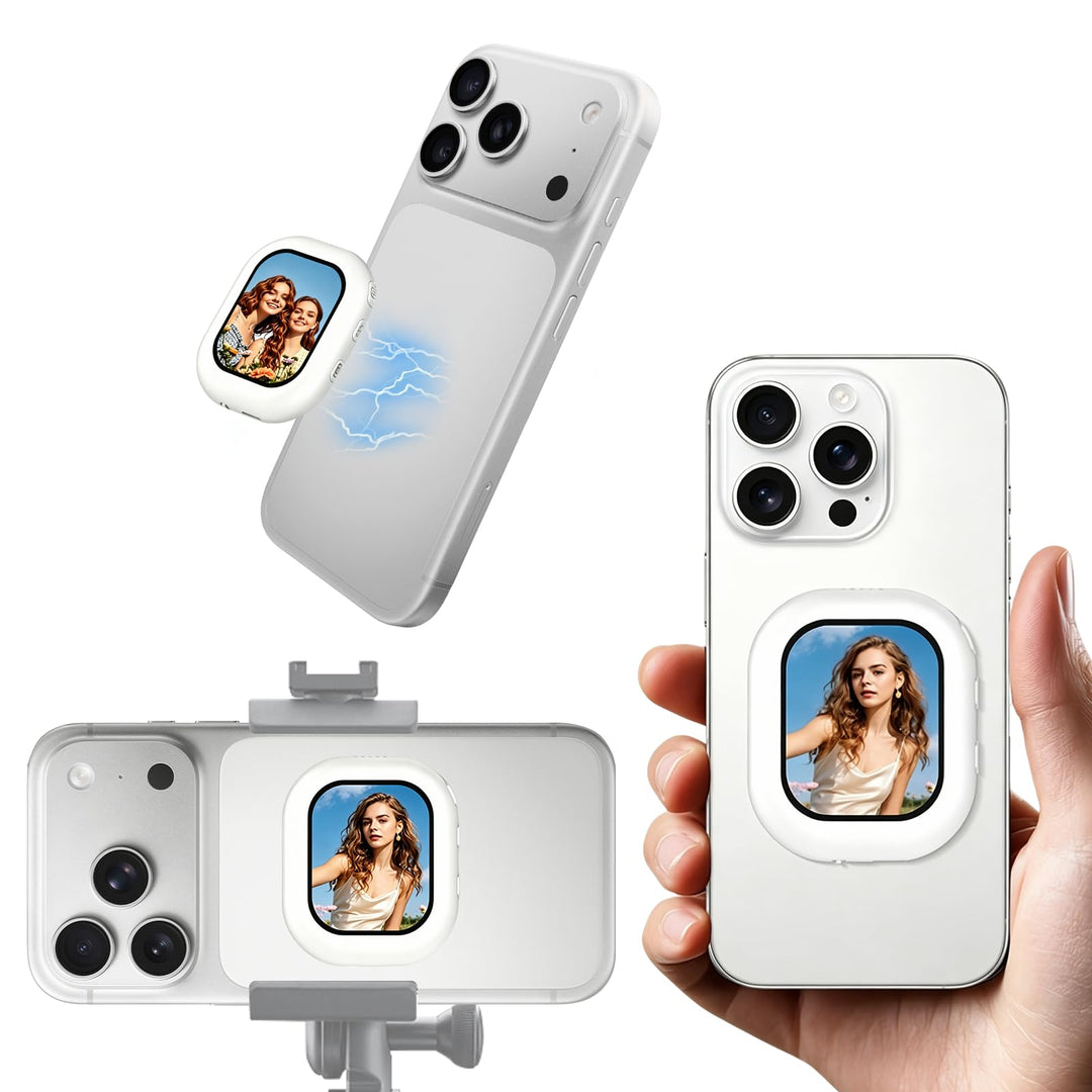 Handy Selfie Monitor für iPhone &amp; Android, 2.01 inch Kabellos Magnetischer Vlog Selfie Monitor Bilds