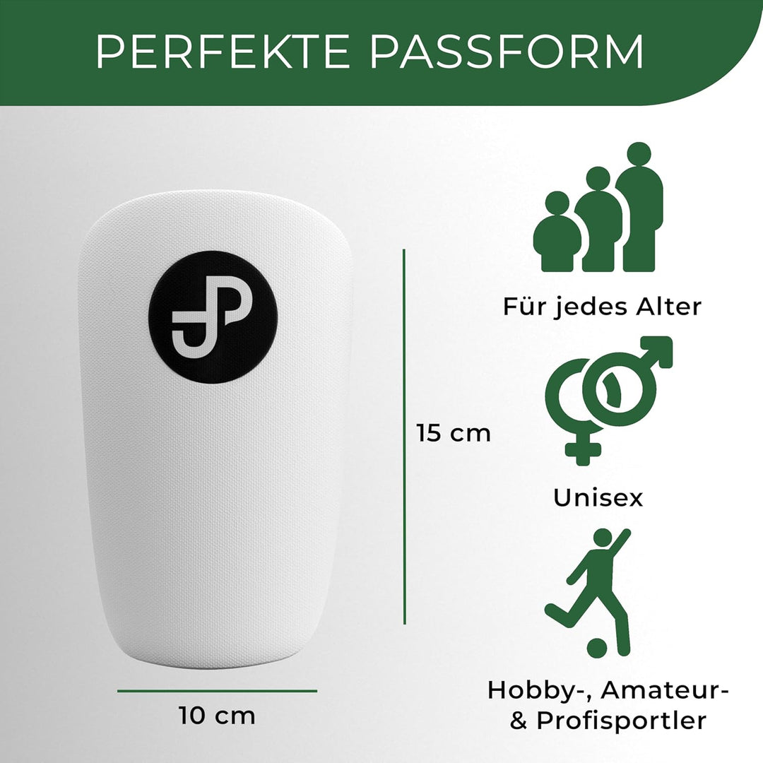 JDP Premium Schienbeinschoner, Individuell anpassbare Schienbeinschoner Fussball Herren, Mini Schien