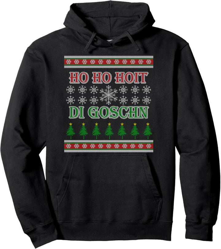 Ho Ho Hoit Di Goschn Ugly Christmas Weihnachten Bayern Pullover Hoodie