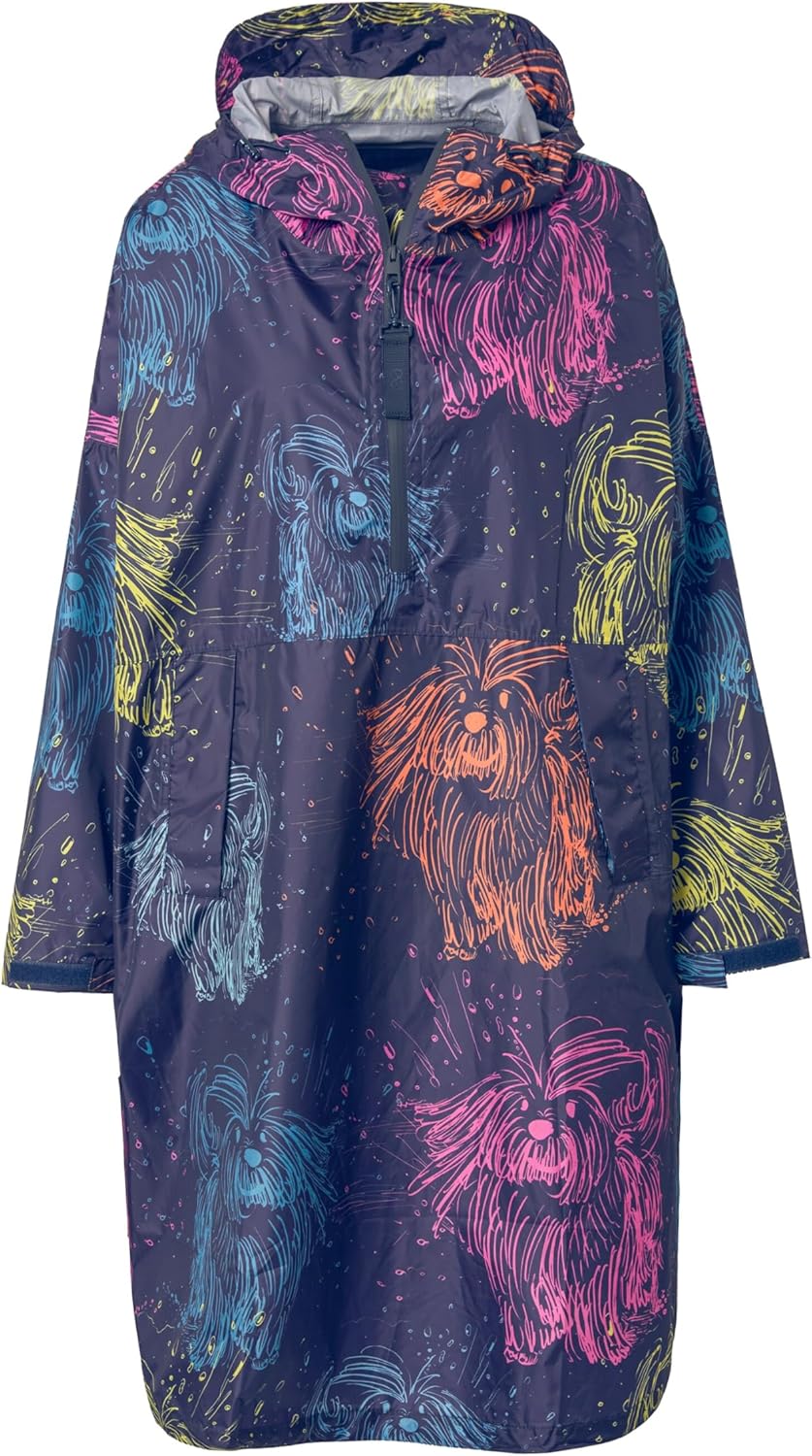 Laurasøn Funktions-Regencape, Unisex, Print, Kapuze 841281 Hortensie Einheitsgrösse, Hortensie Einhe