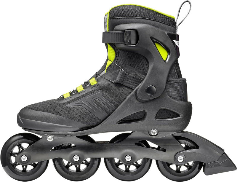 Rollerblade Herren Macroblade 84 Boa Inline-Skates EU: 40.5/41 (UK: 7-7.5 / US: 8-8.5) SCHWARZ/LIME,