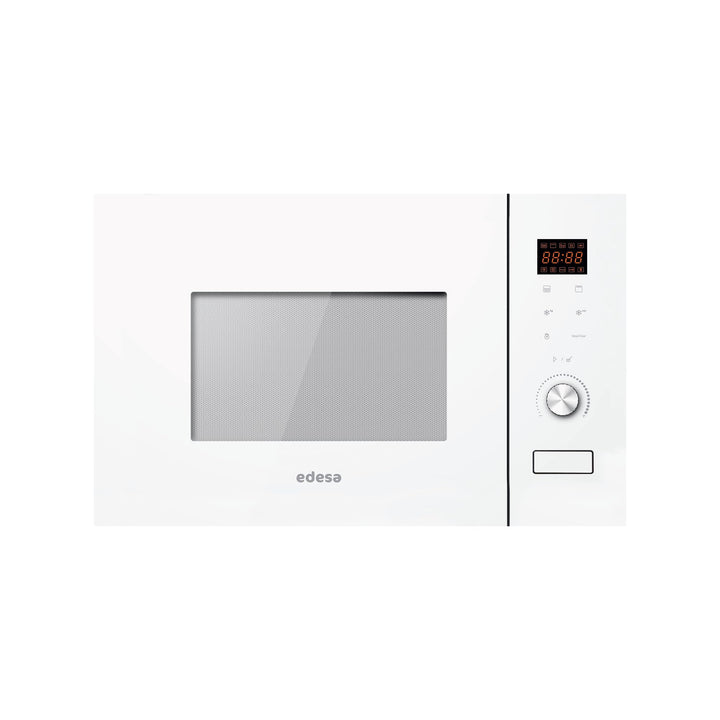 EDESA Mikrowelle EMW-2020-IG WH mit Einbau, 20 l, 800 W und Grill, 1000 W, Innengehäuse aus Edelstah