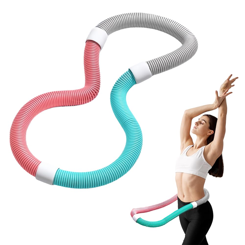 ADDLIVE Hula Hoop mit Gewicht, Faltbarer Hula Hoop Reifen, Soft Hula Hoop zum Abnehmen mit Gewicht,