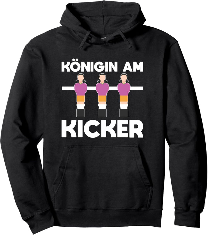 Tischfussball Kickern Tischkicker Geschenk Königin Am Kicker Pullover Hoodie