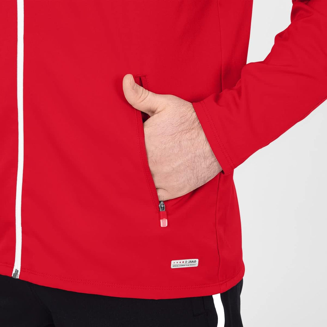 JAKO Herren Präsentationsjacke Champ 2.0, marine/darkblue/skyblue, XXL, 9820, M Rot/Weinrot