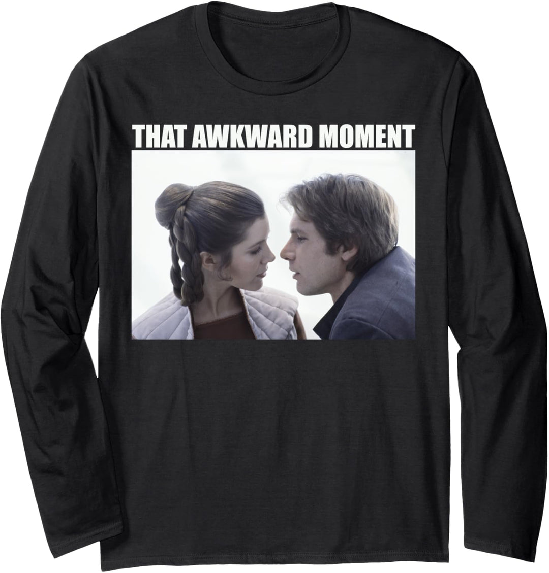 Star Wars Han Solo & Princess Leia That Awkward Moment Langarmshirt