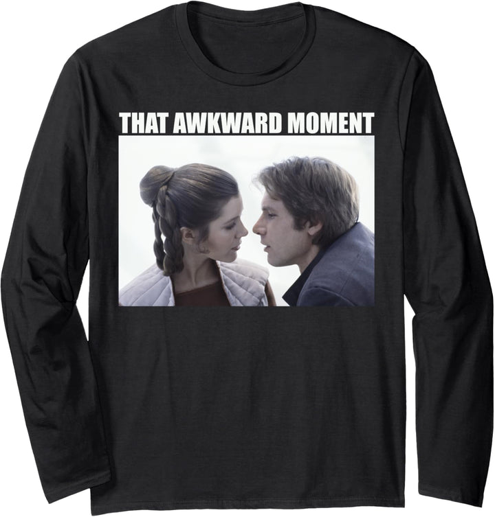 Star Wars Han Solo & Princess Leia That Awkward Moment Langarmshirt