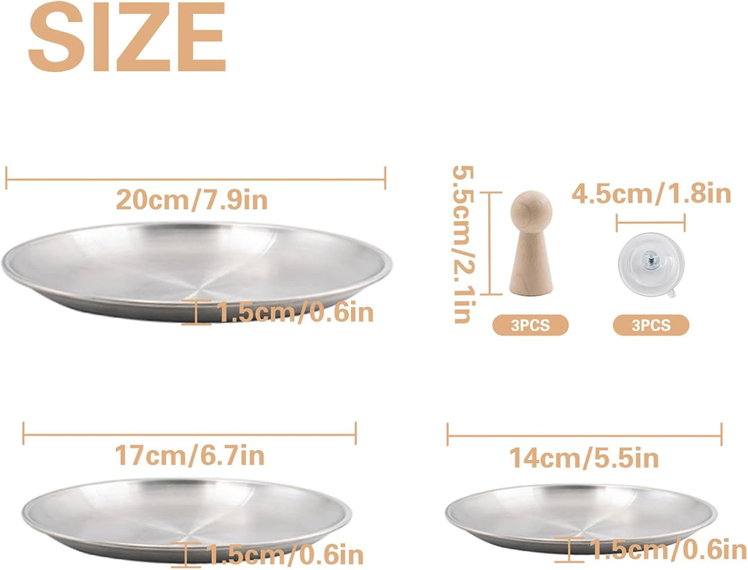 3 Stück Keramikformen 14cm 17cm 20cm Töpferwerkzeug Set Keramik Werkzeug DIY Kit Gipsformen für Kera