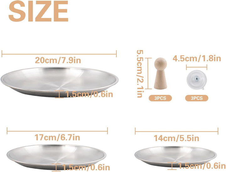 3 Stück Keramikformen 14cm 17cm 20cm Töpferwerkzeug Set Keramik Werkzeug DIY Kit Gipsformen für Kera
