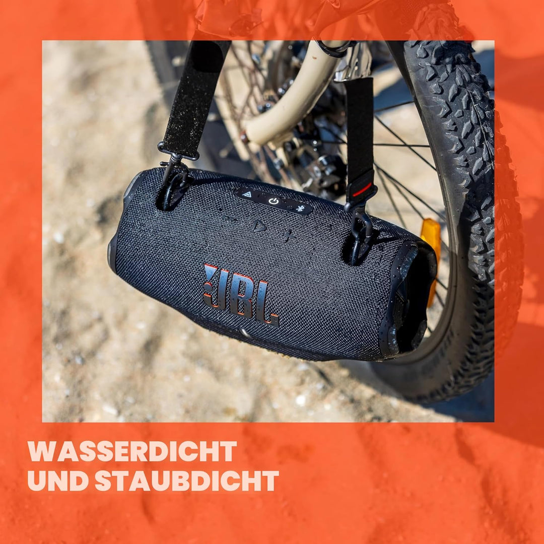 JBL Xtreme 4 Musikbox in Schwarz – Tragbare Bluetooth-Lautsprecher-Box mit tiefem Bass, KI-Sound-Boo