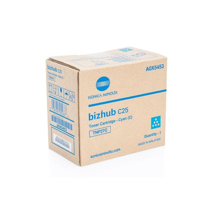Konica Minolta A0X5453 TNP-27C Tonerkartusche 4.500 Seiten, cyan, Cyan