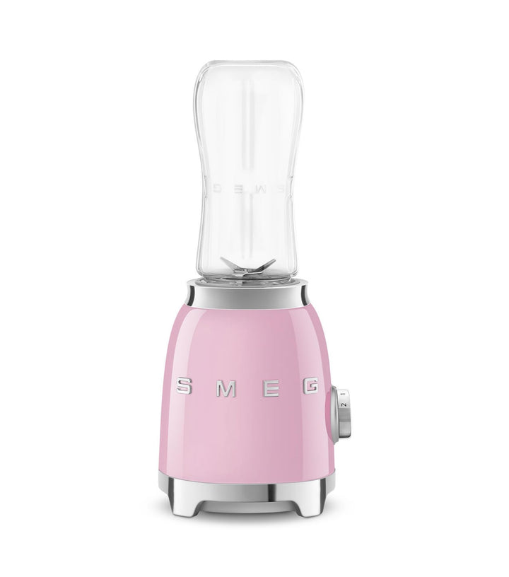SMEG, Personal Blender PBF01PKEU, 2 Geschwindigkeitsstufen, Doppelklinge aus Edelstahl, 2 x 600 ml F