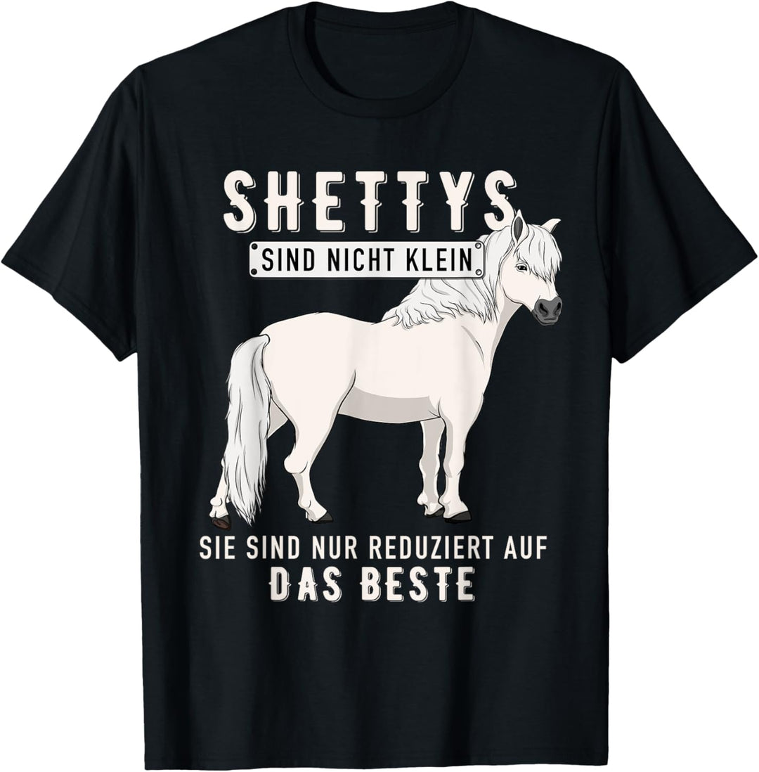 Nicht klein Kinder Pony Pferde Mädchen Sprüche Damen Shetty T-Shirt