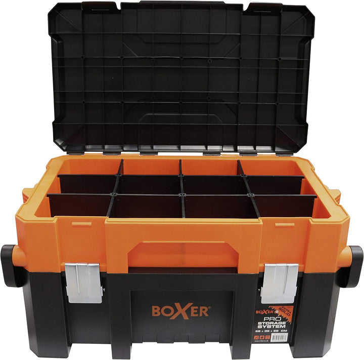BOXER® Werkzeugkasten leer Kunststoff 58cm – Werkzeugkiste leer Kunststoff mit Aluminiumgriff – Tool
