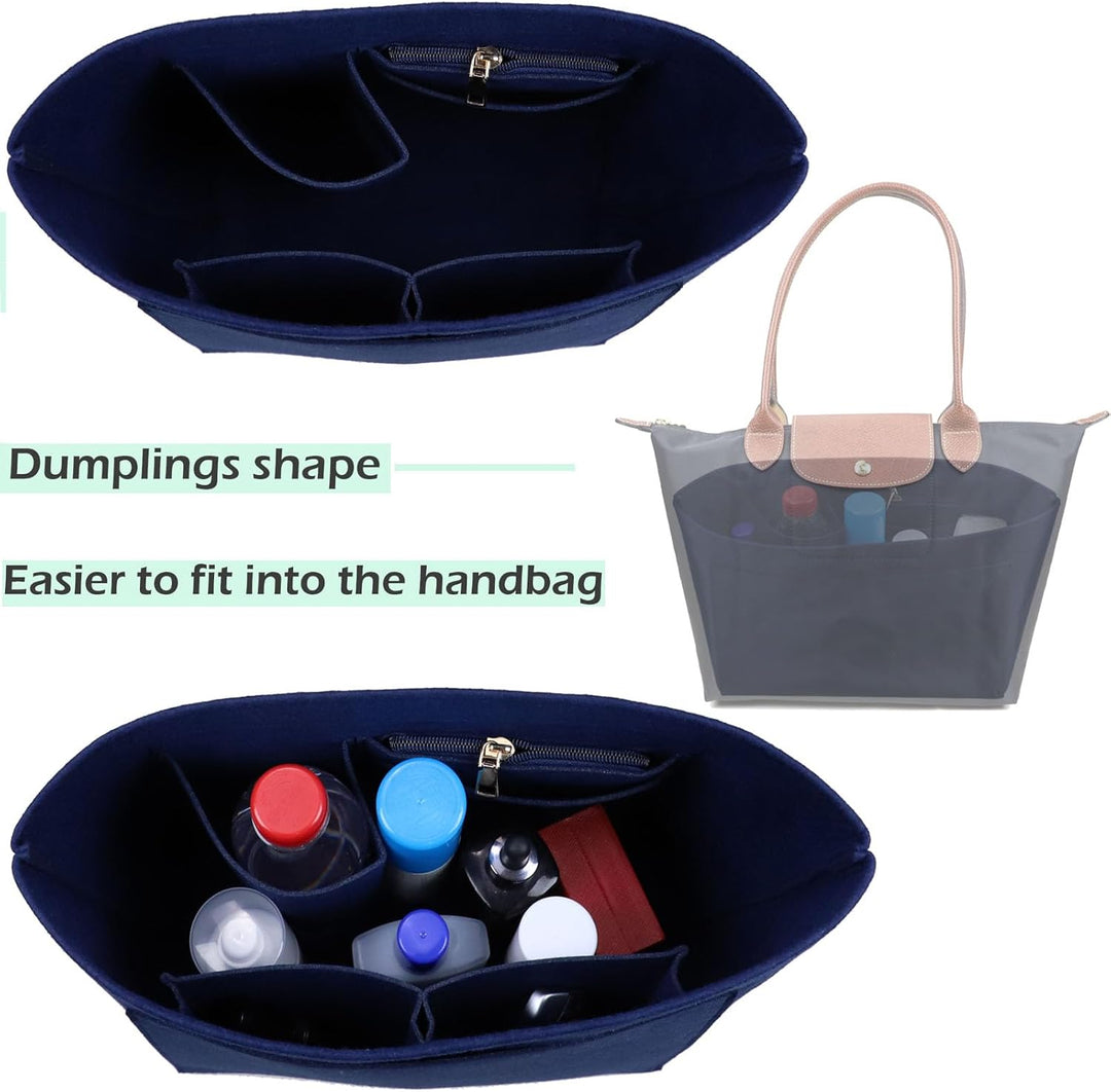Taschen-Organizer-Einsatz für Longchamp Le Pliage Neo (gross) Handtaschen-Einsatz-Organizer1012blue-