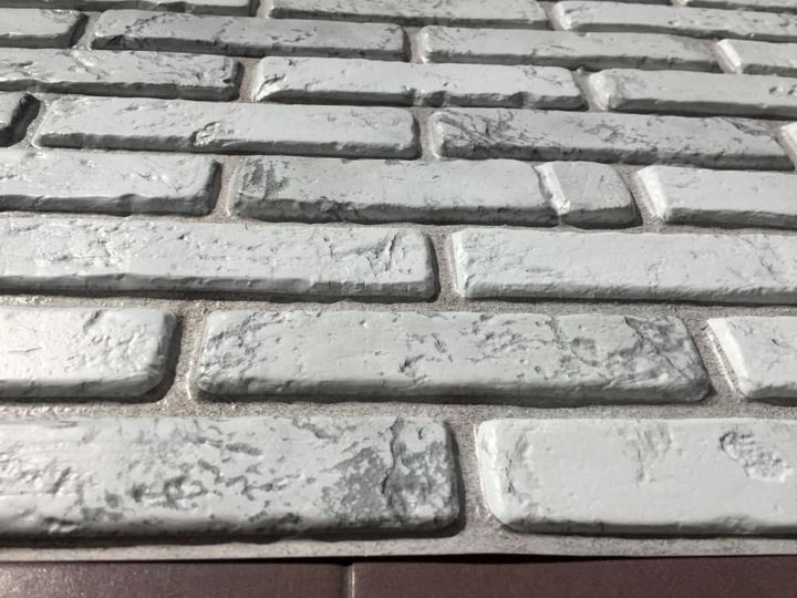 PVC-Kunststoff-Wandpaneele 3D Dekorative Fliesen Verkleidung – Ziegellicht - 20, 20