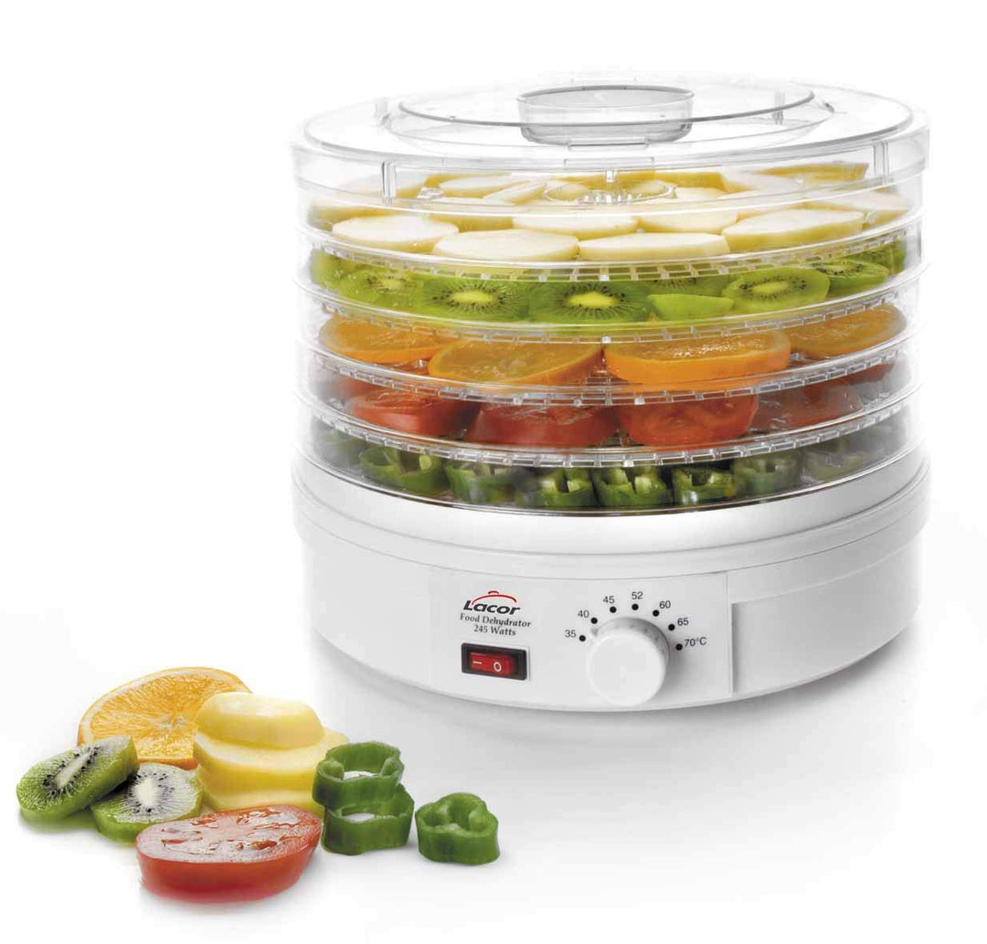 Lacor Dörrgerät für Lebensmittel, Fruchttrockner, 5 verstellbare Fächer, einstellbare Temperatur, Le