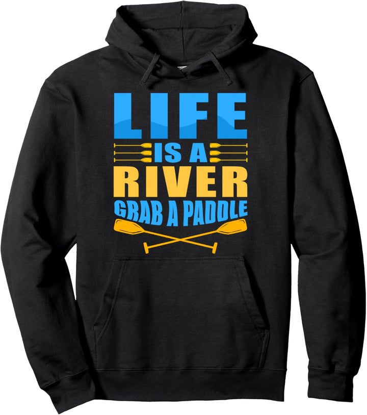 Das Leben ist wie ein Fluss - Kanu & Kayak Pullover Hoodie