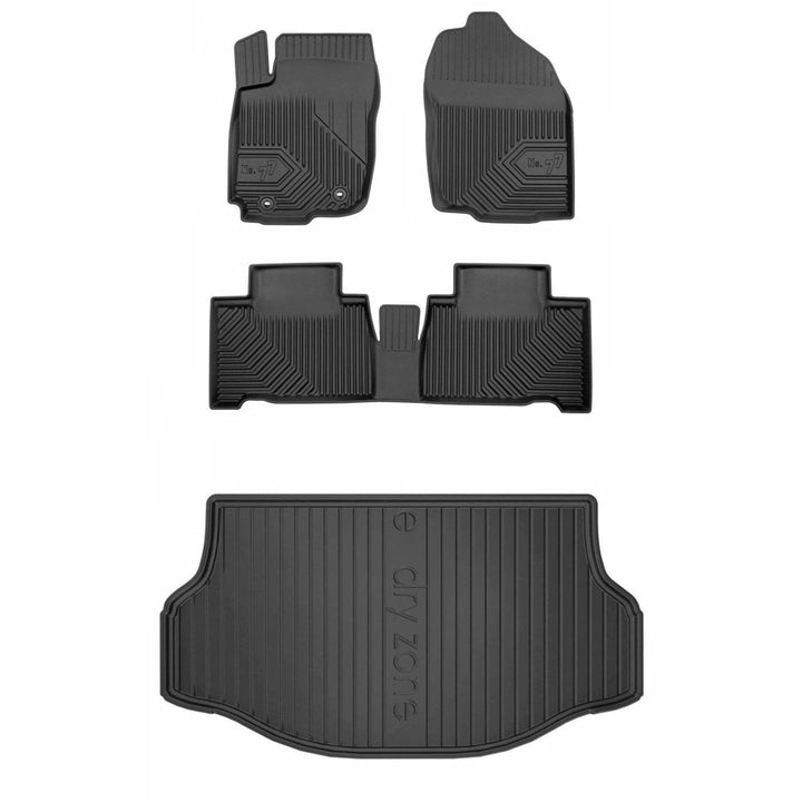 Satz Fussmatten und Gummimatte für Toyota RAV4 IV 2015-2019