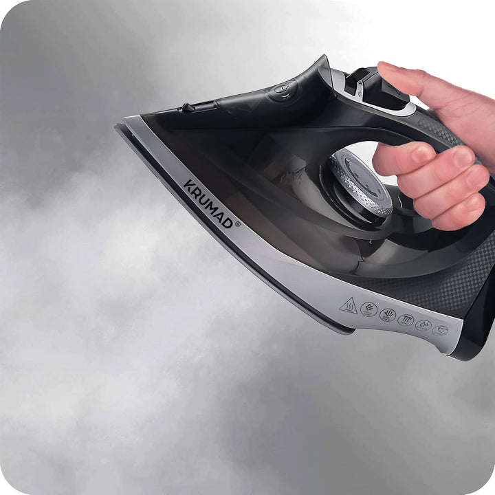 Dampfbügeleisen Kabellos 2600W, Keramiksohle mit 34 Dampflöchern, 330 ml Wassertank, Dampf- & Trocke