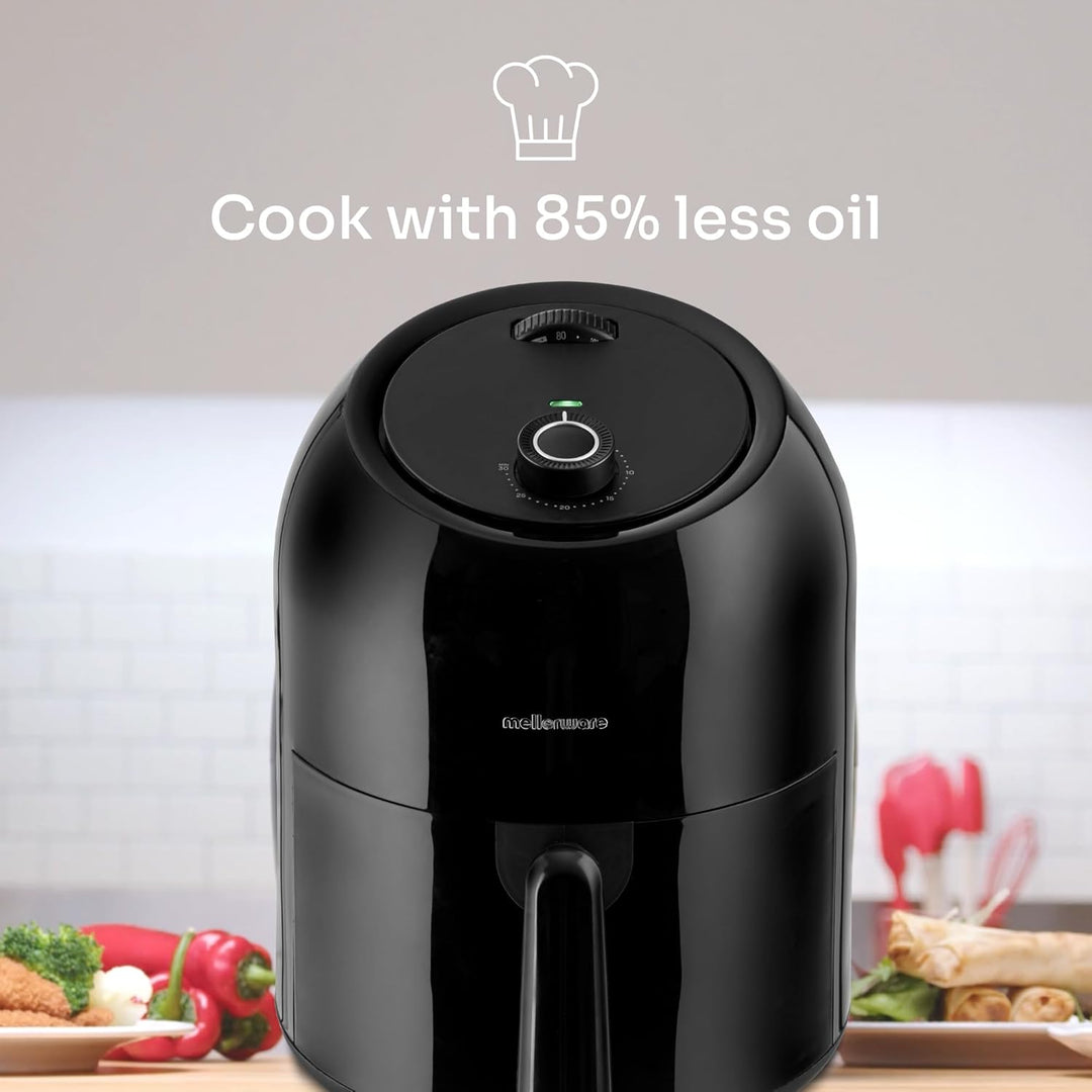 Mellerware Express Crunchy Fritteuse ohne Öl, 1000 W, 3,5 l, Temperatur 80-200 °C, programmierbarer