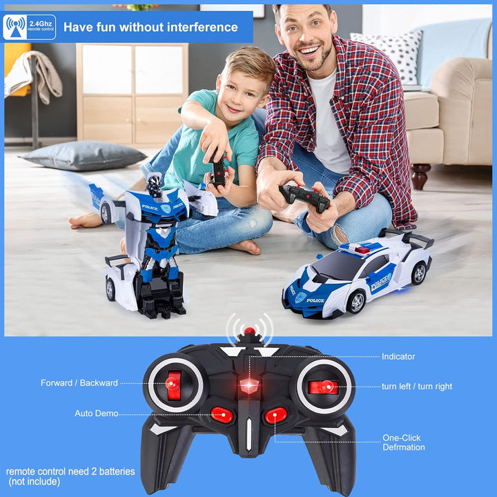 Transformator Spielzeug Verformung RC Auto Ferngesteuertes Auto Roboter Spielzeug für Kinder Jungen