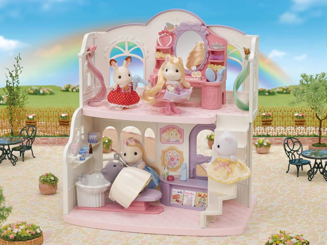 Sylvanian Families 5643 Pony Friseursalon mit Figur - Puppenhaus Spielset, einzelverpackt, 26 x 28.5