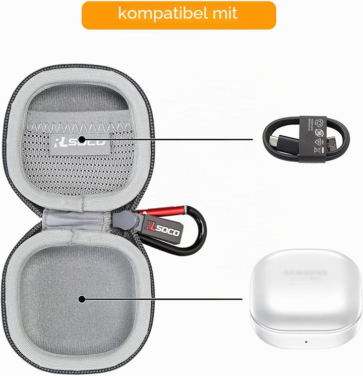 RLSOCO Schutzhülle für Samsung Galaxy Buds 2 Pro/Galaxy Buds2/Galaxy Buds Live/Galaxy Buds FE/Galaxy