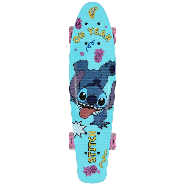 Paw Patrol Chase Holz Skateboard für Jungen 61cm, rutschfestes Brett 20-50kg Stitch 2, Stitch 2