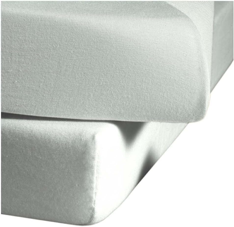 Fleuresse L-001117-0978-0600 Comfort Bettlaken, Jersey, silber, 38.0 x 27.2 x 6.4 cm Silber 200/200,