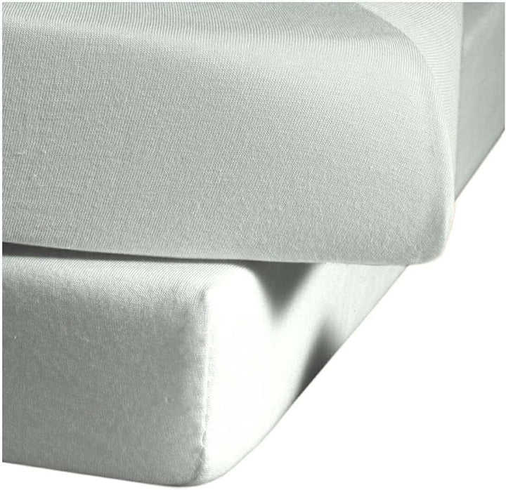 Fleuresse L-001117-0978-0600 Comfort Bettlaken, Jersey, silber, 38.0 x 27.2 x 6.4 cm Silber 200/200,