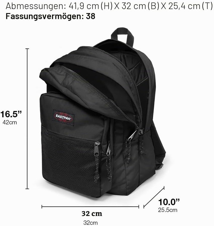 Eastpak Pinnacle Rucksack, 38 L - Black Denim (Grau), Black Denim