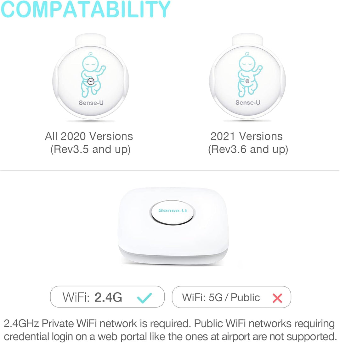 Sense-U Basisstation (2,4 GHz) – kompatibel mit den Sense-U Babymonitoren und lässt Sie die Daten Ih