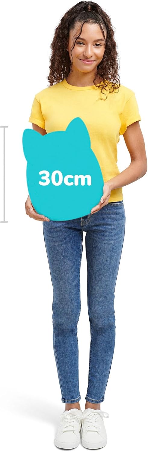 Squishmallows SQCR02404 - Joelle der türkise Bigfoot 30 cm, offizielles Kelly Toys Plüsch, superweic