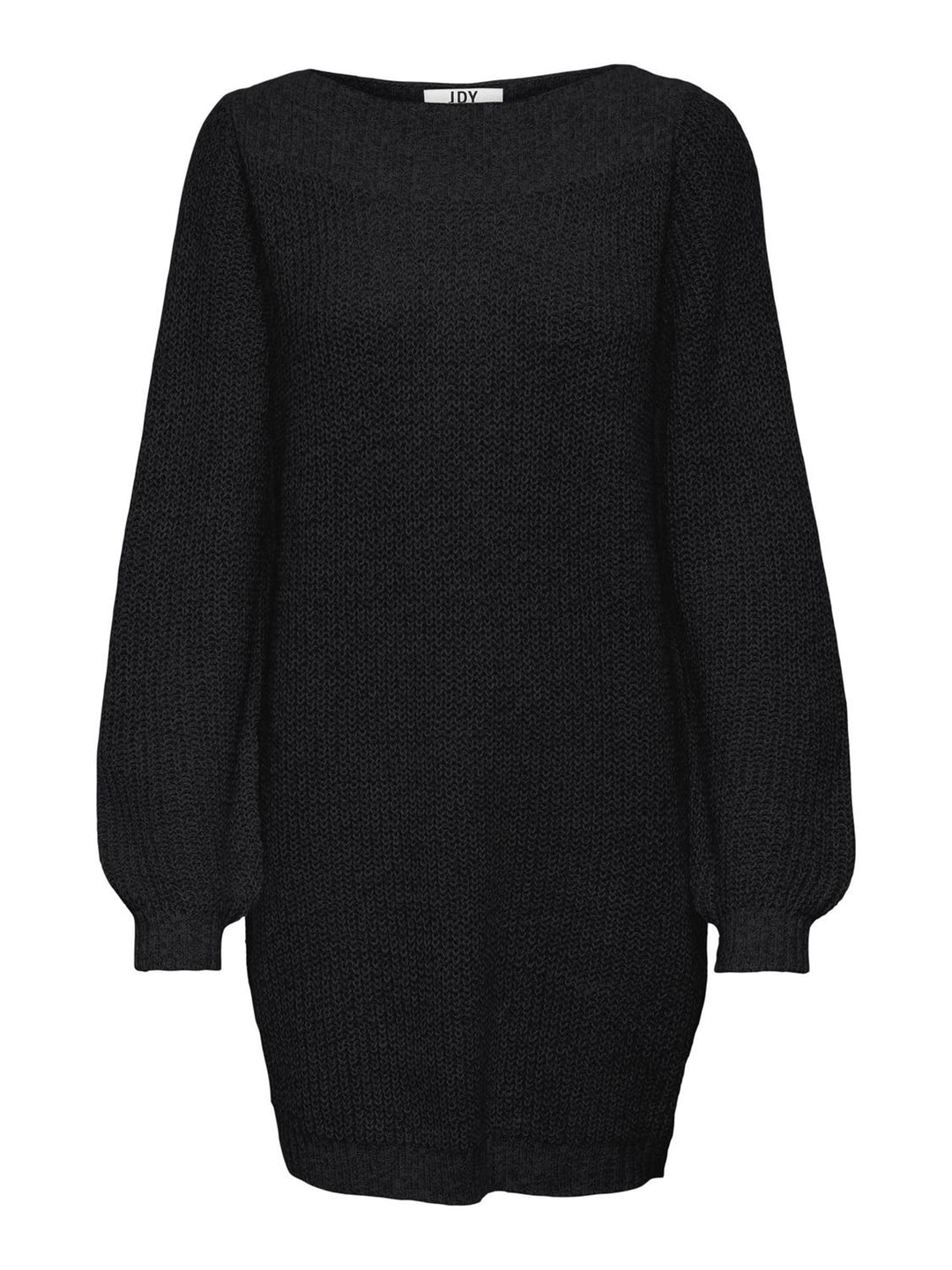 JdY Damen Jdywhitney Megan L/S Boat Dress KNT Noos Kleid M Schwarz, M Schwarz