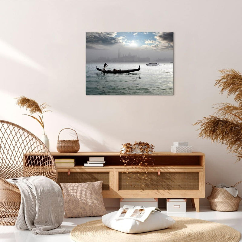 Bilder auf Leinwand Venedig italien stadt wasser Leinwandbild 70x50cm Wandbilder Dekoration Wohnzimm