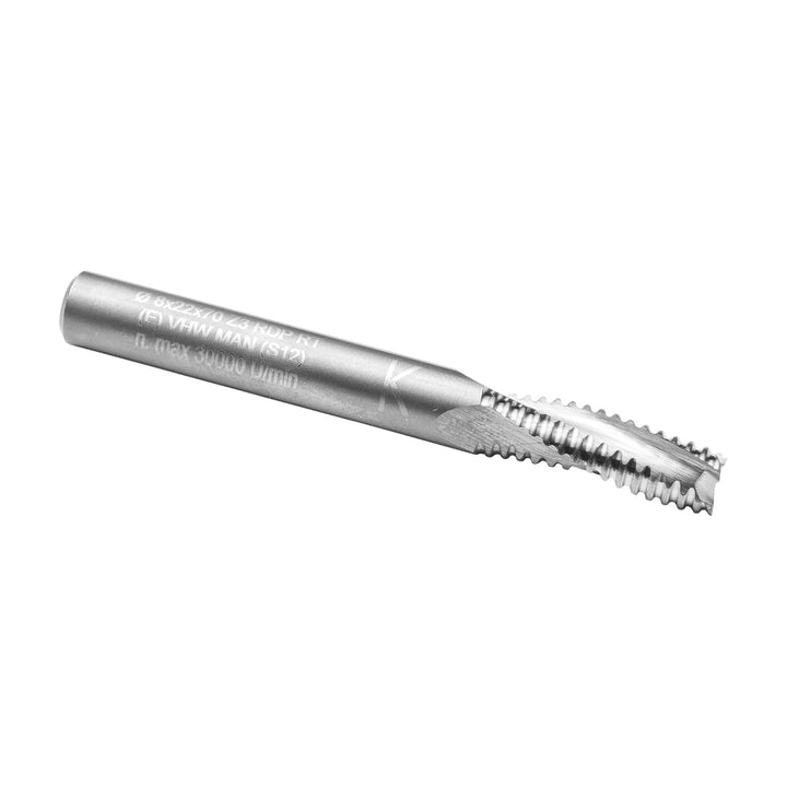 ENT 20700 Schruppfräser VHW, Durchmesser (D) 8 mm, NL 22 mm, Z3, GL 70 mm, Rechtslauf / positiv D=8