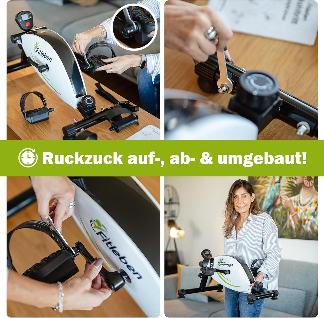 Wohltritt Pedaltrainer für Senioren testsieger, höhenverstellbarer Heimtrainer für Senioren, gelenks