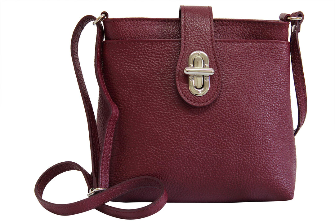 AMBRA Moda Damen echt Ledertasche Handtasche Schultertasche Umhängtasche Citybag Girl Crossover GL00