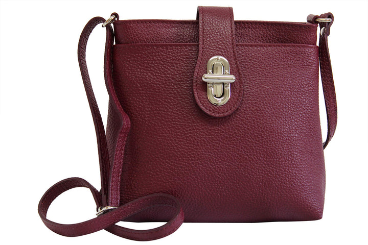 AMBRA Moda Damen echt Ledertasche Handtasche Schultertasche Umhängtasche Citybag Girl Crossover GL00