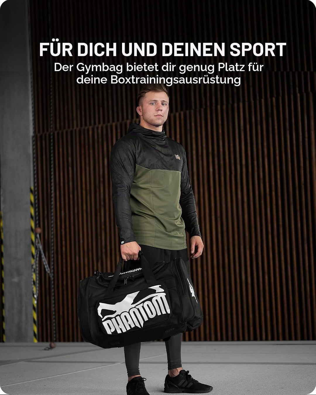 Phantom Sporttasche Tactic | Sport Gym-Bag Fitness Training | Tactic Modell 80L, Tactic