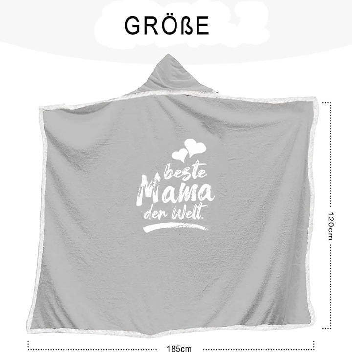 Muttertagsgeschenke für Mama, Decke mit ärmeln Geburtstagsgeschenk für Mama, Kuscheldecke mit ärmeln
