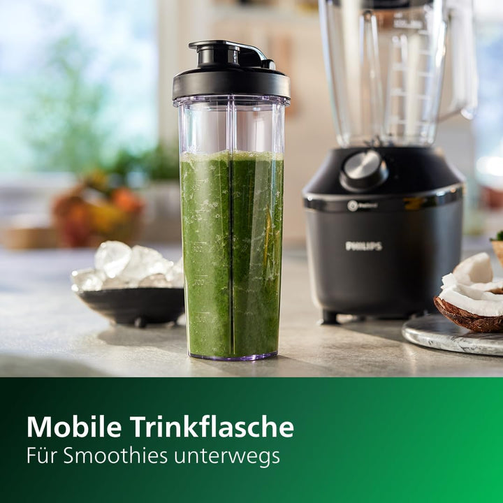 Philips HR2041/41 Standmixer (450 Watt, ProBlend-Technologie, 1,9 Liter Kunststoffbehälter, inkl. Tr