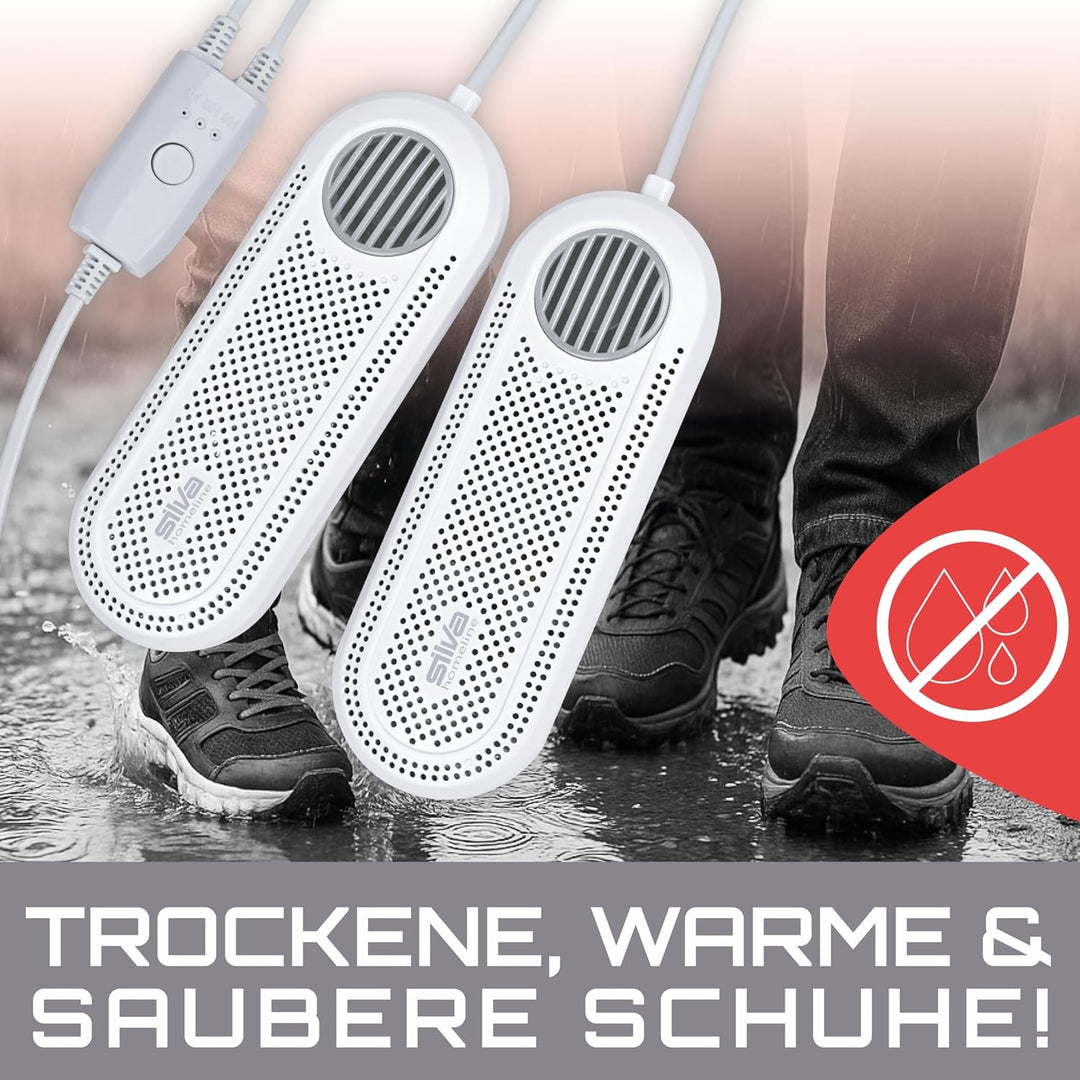 Silva Schneider SST 100 UV Schuhtrockner mit UV-Licht – Schuhwärmer & Desinfektion | Timer 3/6/9 Std