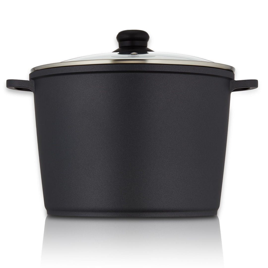 KHG Topf Kochtopf 28 cm Induktion Antihaftbeschichtung XXL Gemüsetopf Grossraumtopf 10 Liter | Schwa