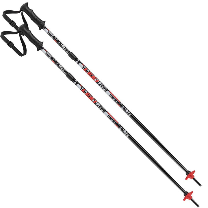 LEKI Unisex-Adult Sports Skistock Einheitsgrösse weiss rot, Einheitsgrösse weiss rot