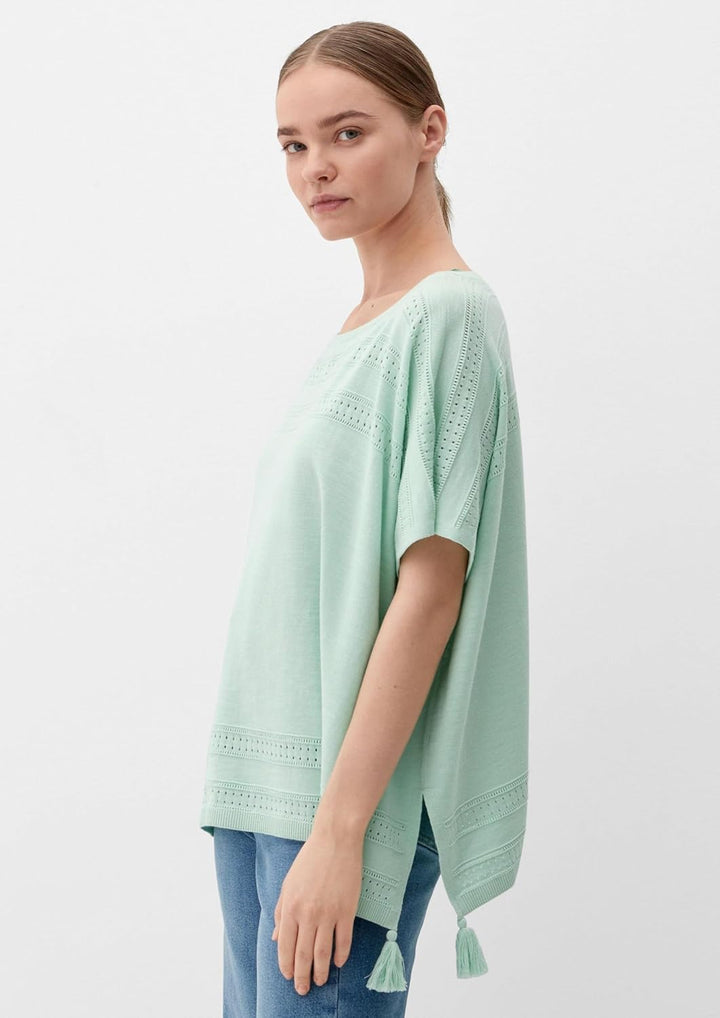 s.Oliver Poncho aus Viskosemix, Grün 6502